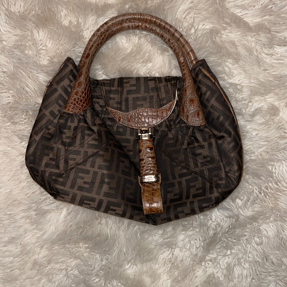 Fendi Spy Cloth Hobo Bag